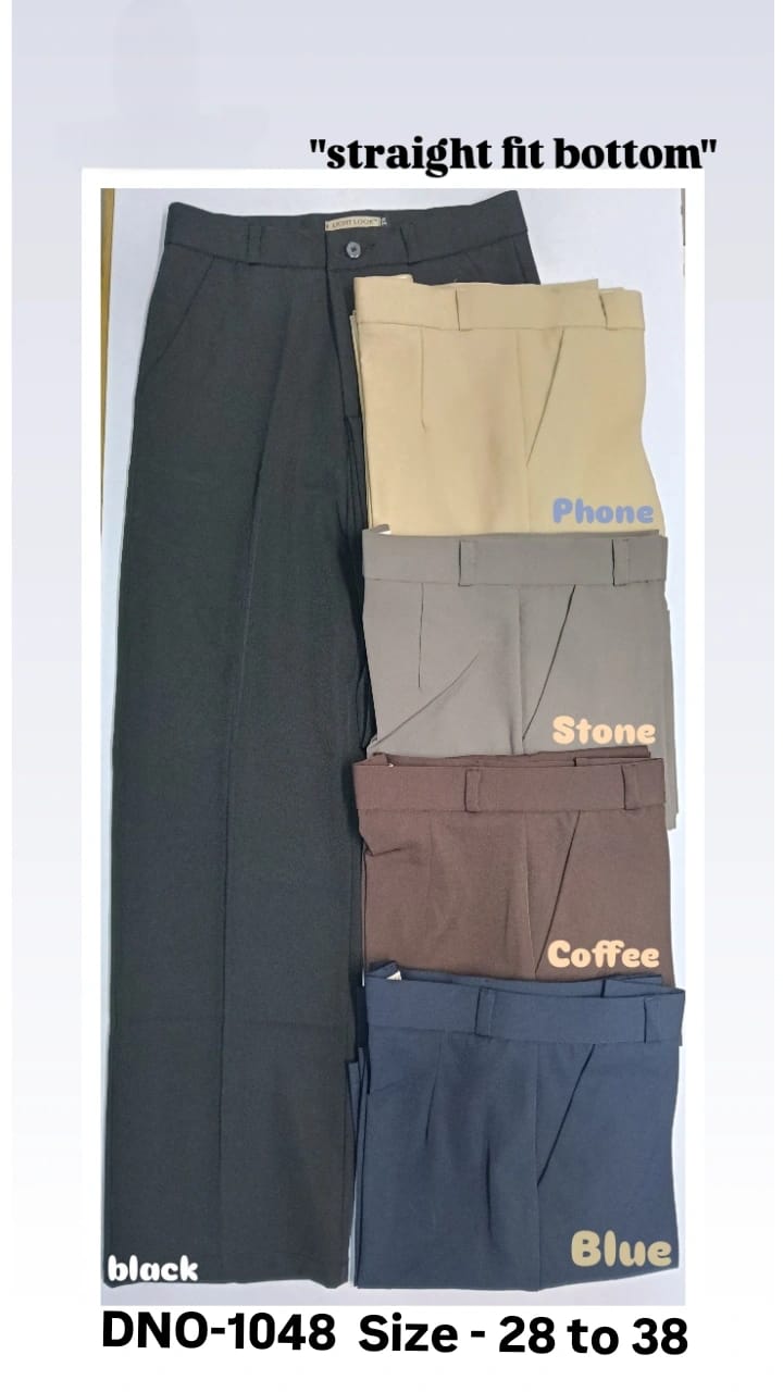 Straight Fit Formal Trousers