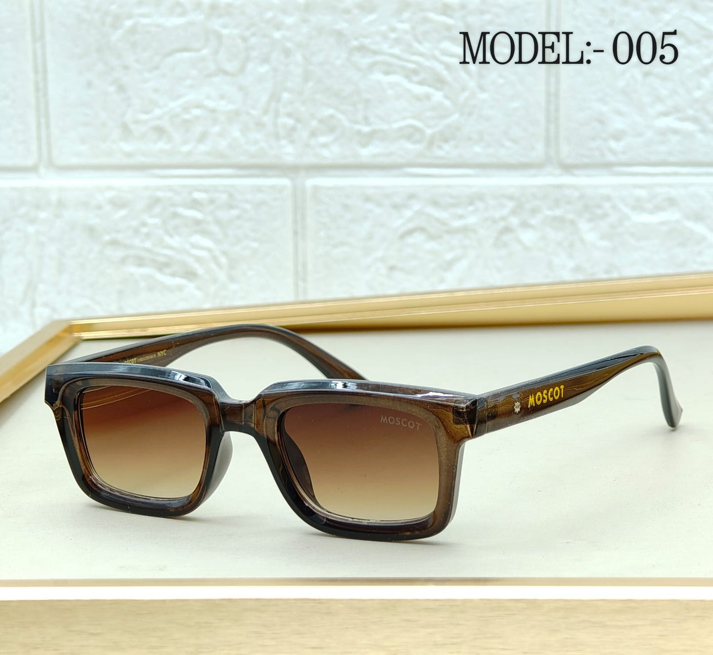Classic Rectangle Acetate Sunglasses – Model 005