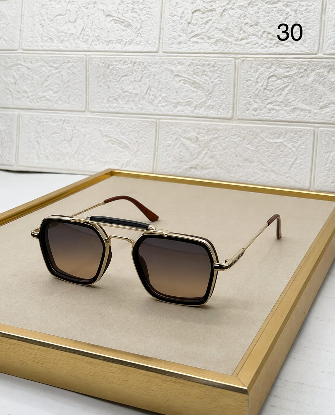 Classic Square-Aviator Sunglasses