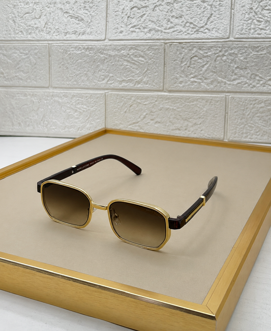 Vintage Square Metal Sunglasses