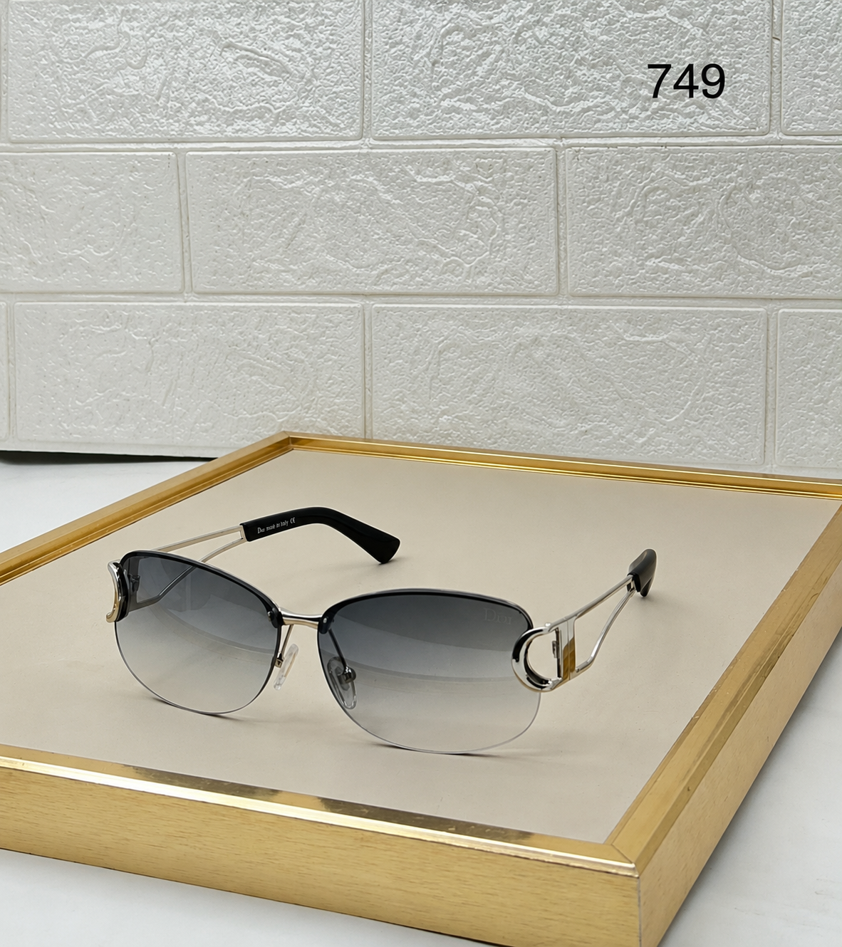 Rimless Oval Sunglasses