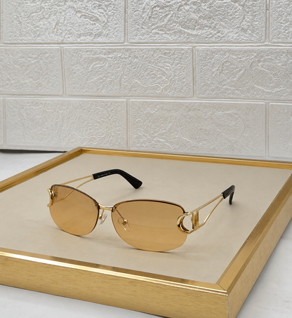 Rimless Oval Sunglasses