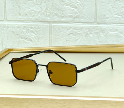 Slim Rectangle Metal Sunglasses