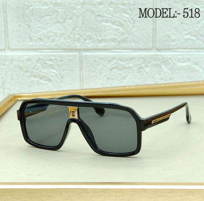 Oversized Shield Navigator Sunglasses – Model 518