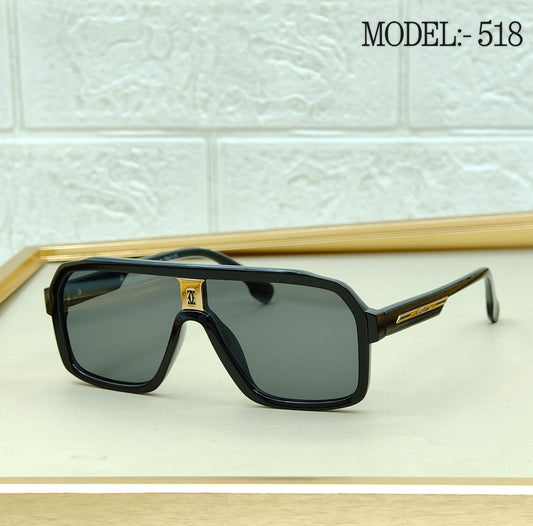 Oversized Shield Navigator Sunglasses – Model 518
