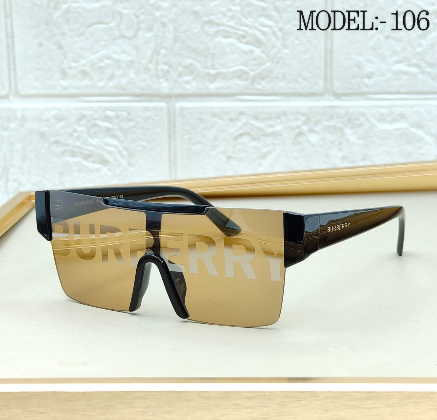 Rimless Visor Shield Sunglasses – Model 106