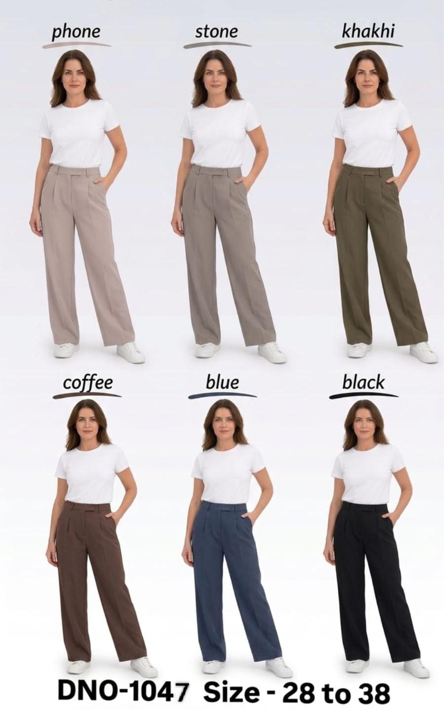 Nero Fit High-Waist Trousers — DNO-1047