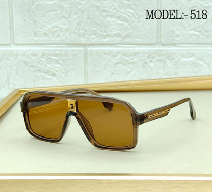 Oversized Shield Navigator Sunglasses – Model 518
