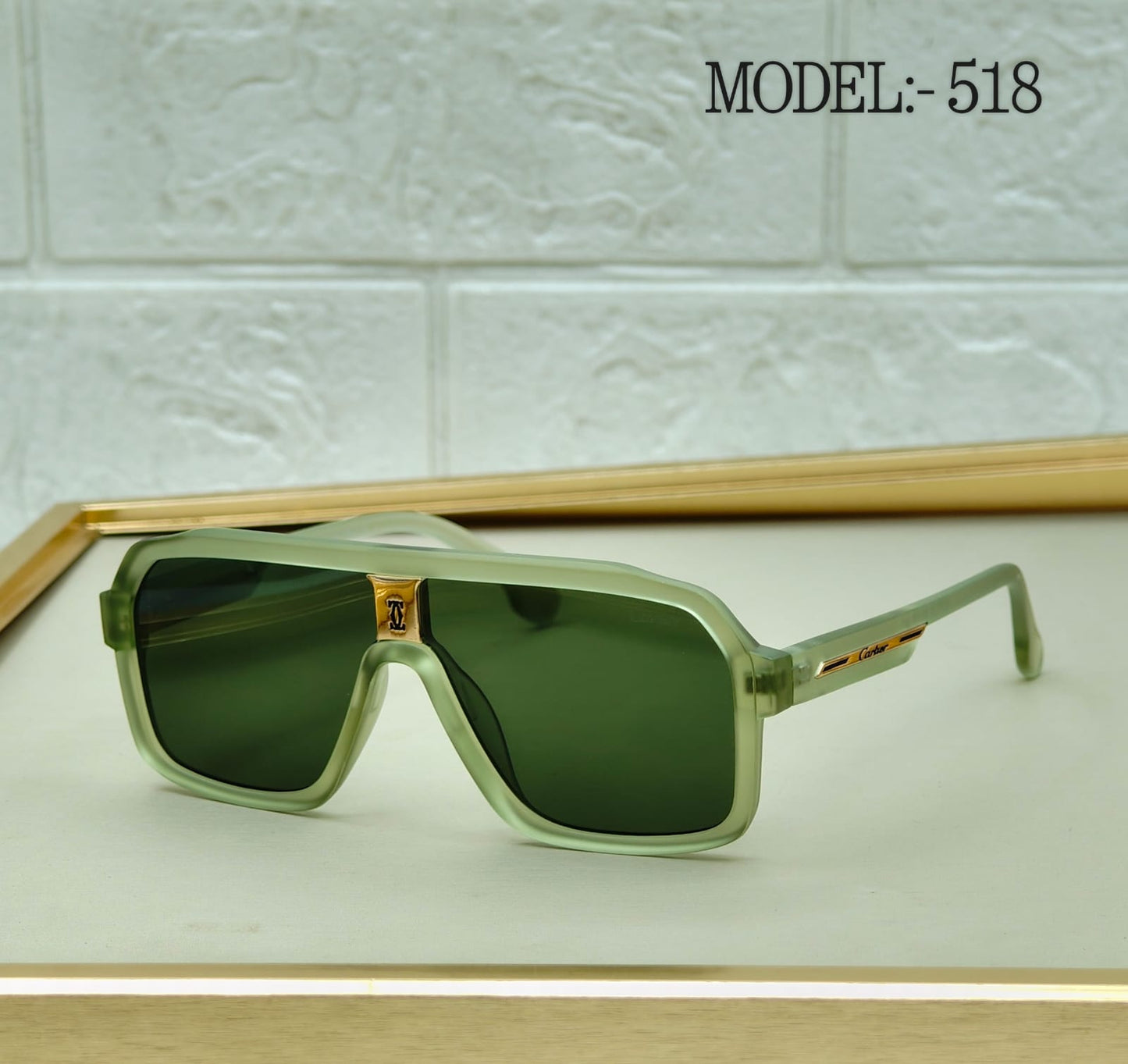 Oversized Shield Navigator Sunglasses – Model 518