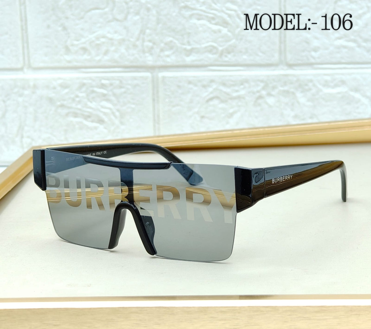 Rimless Visor Shield Sunglasses – Model 106