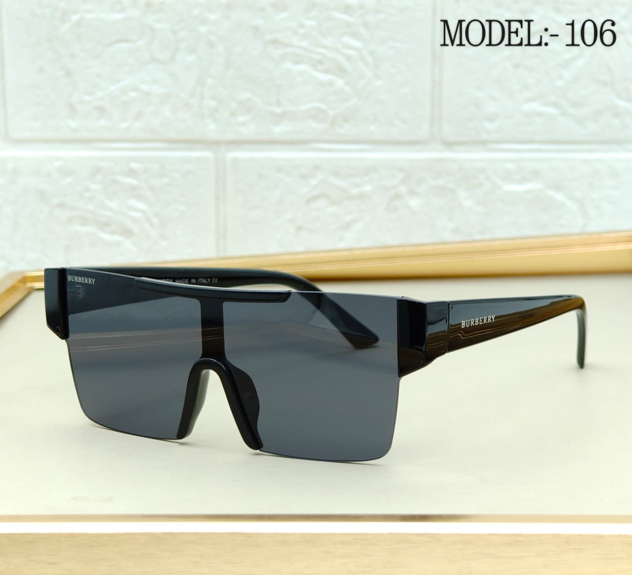 Rimless Visor Shield Sunglasses – Model 106