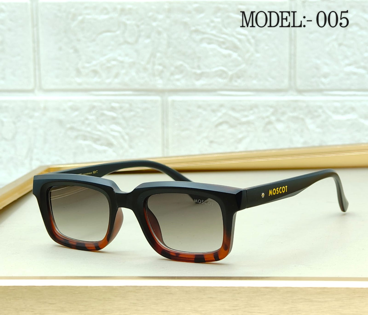 Classic Rectangle Acetate Sunglasses – Model 005