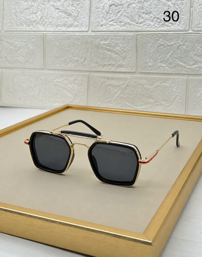 Classic Square-Aviator Sunglasses