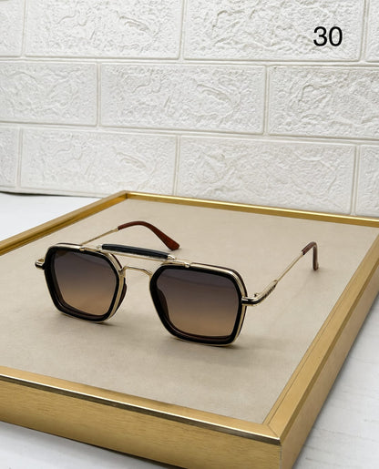Classic Square-Aviator Sunglasses