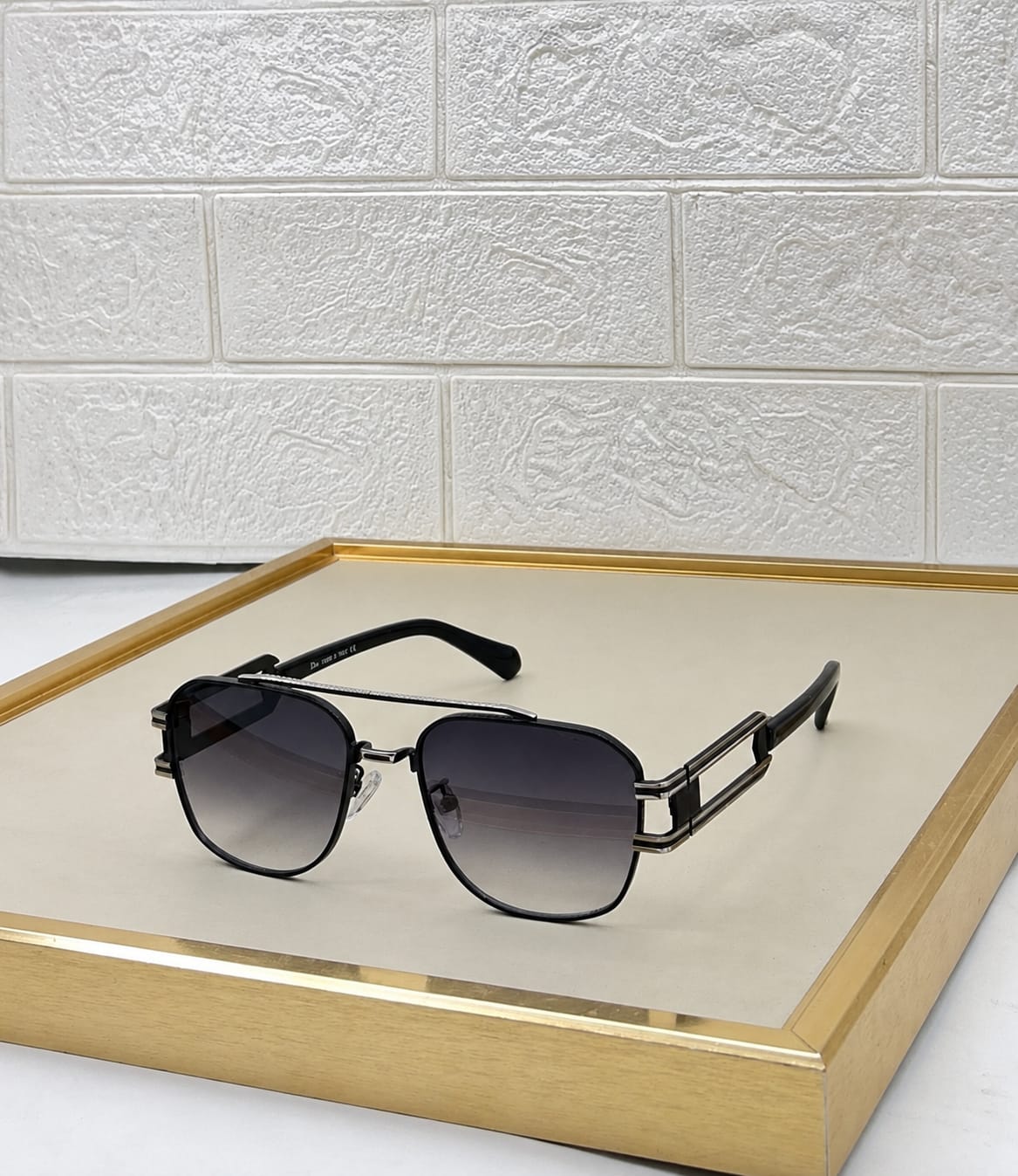 Industrial Link-Hinge Aviator Sunglasses