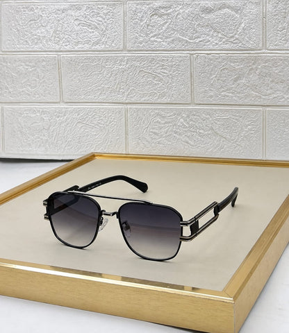 Industrial Link-Hinge Aviator Sunglasses