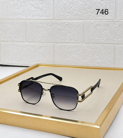 Industrial Link-Hinge Aviator Sunglasses